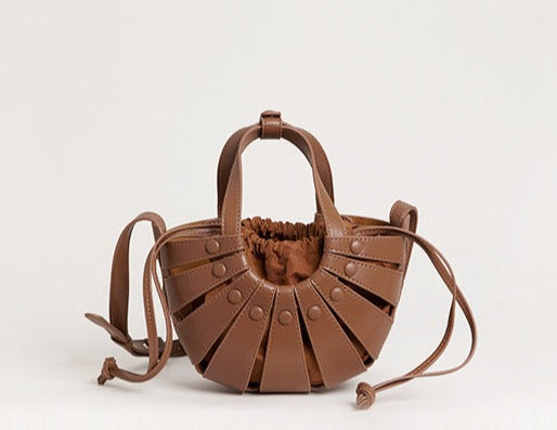 Leather Mini Basketbag